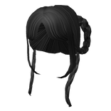 Looped Anime Braid Ponytail in Black