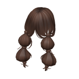 Loose Anime Bubble Braids in Brown