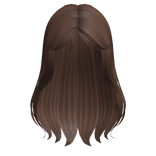 Loose Brown Wavy Bangs