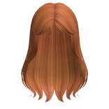 Loose Ginger Wavy Bangs