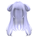 Loose Lilac Anime Side Buns