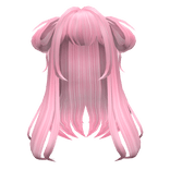 Loose Pink Anime Side Buns