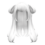 Loose White Anime Side Buns
