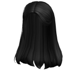 Loosely Tucked in Bandana Hair in Black