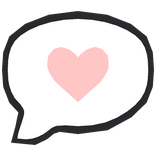 Love Heart Speech Bubble (Pink)