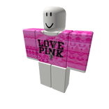 Love Pink Sweater With One Wing Necklace 