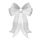 Lovely Lace White Bow (v.2)