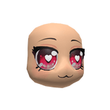Lovestruck Anime Head (Pink Eyes)