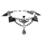 Lovestruck Bejeweled Black Necklace