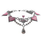 Lovestruck Bejeweled Pink Necklace