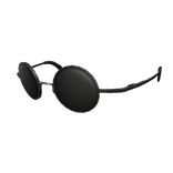 Low Black Round Frame Sunglasses
