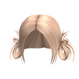 Low Tangled Buns in Blonde
