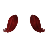 Lowered Hair Ear Tufts (Red)