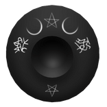 Luck and Happiness Sigil Wide Brim Witch Hat