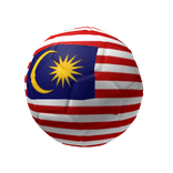 Malaysia Flag Globe Soccer Ball Helmet Country