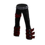 Mallgoth Pants Black Red
