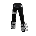 Mallgoth Pants Black White
