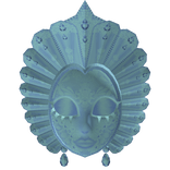 Masquerade Laced Mask in Blue