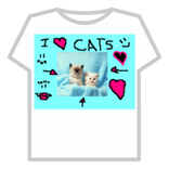 T-shirt Cat Denis Roblox Clothing, T-shirt, love, game png