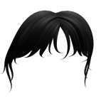 Messy Bangs in Black