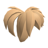 Messy Blonde  Ponytail Hair