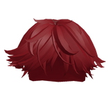 Messy Boy Middle Part in Red