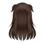 Messy Cute Brown Anime Hair