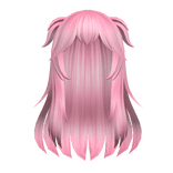 Messy Cute Pink Anime Hair