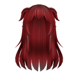 Messy Cute Red Anime Hair