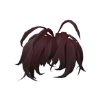 Messy Edgy Short Dark Red Hair