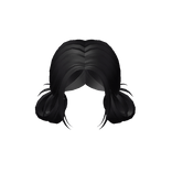 Messy Low Buns in Black