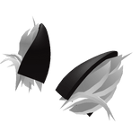 Messy Neko Ears - Black