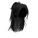 Messy Popular Y2K Aesthetic Ponytail (Black)