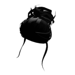 Messy Top Bun in Black