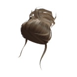 Messy Top Bun in Soft Caramel