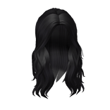 Messy Wavy Hair in Black