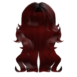 Messy Wolfcut in Red