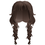 Messy Y2K Braided Popular Girl Hair (Brown)
