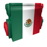Mexico Backpack World Globe Flag