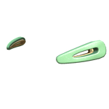 Miau Glitter Hair Clips Green