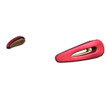 Miau Glitter Hair Clips Red