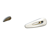 Miau Glitter Hair Clips White