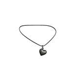 Miau Heart Necklace Black