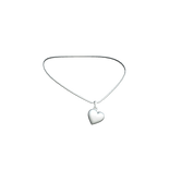 Miau Heart Necklace Silver