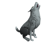 Midnight Howler Shoulder Friend Wolf