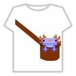 Minecraft Blue Axolotl in a Bag