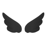 Mini Angel Wings in Black