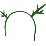Mini Green Christmas Antler Headband