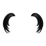 Mini Kawaii Pigtail Extensions in Black