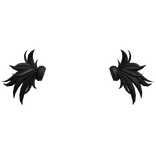 Mini Messy Kawaii Pigtail Extensions in Black